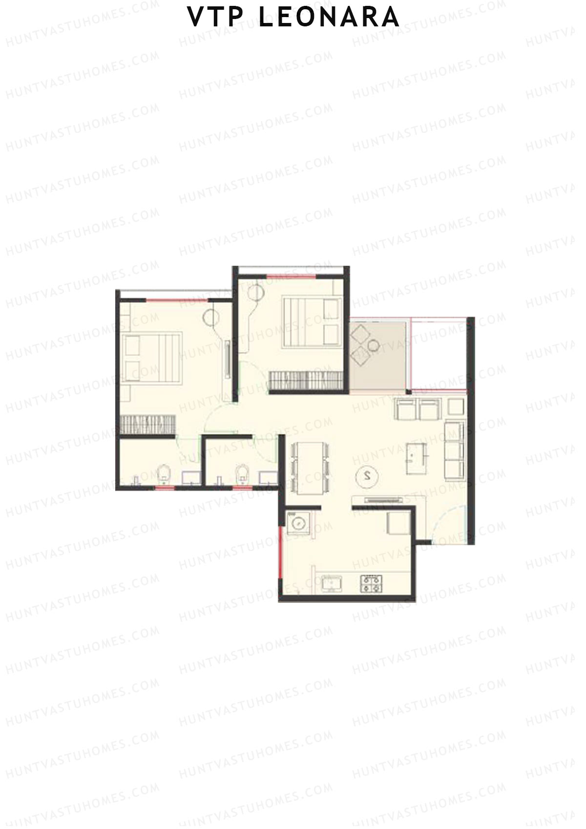 VTP Leonara Tower A Unit 7 Floor Plan