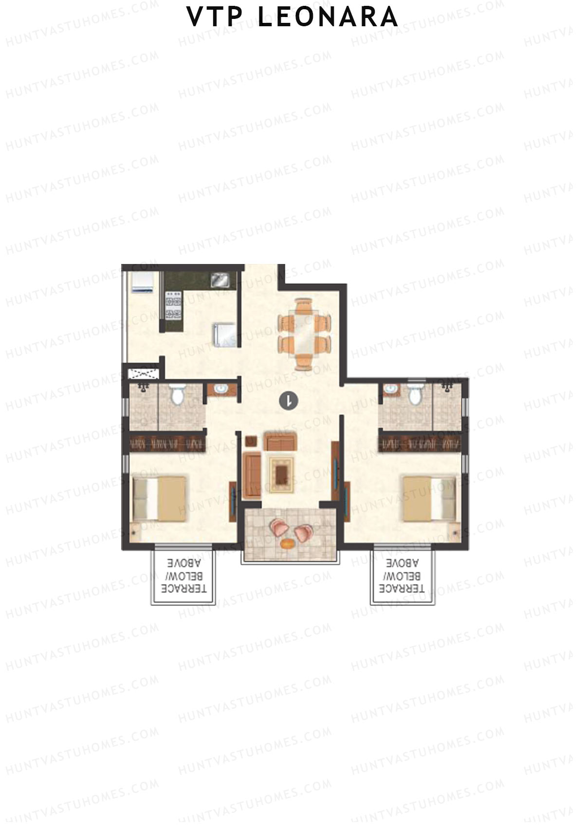 VTP Leonara Tower B Unit 7 Floor Plan