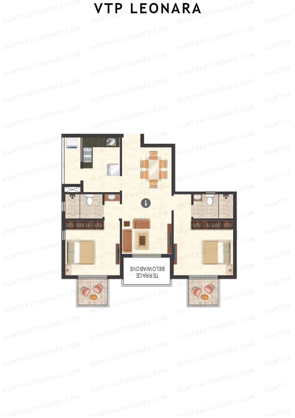 VTP Leonara Tower B Unit 7 Floor Plan