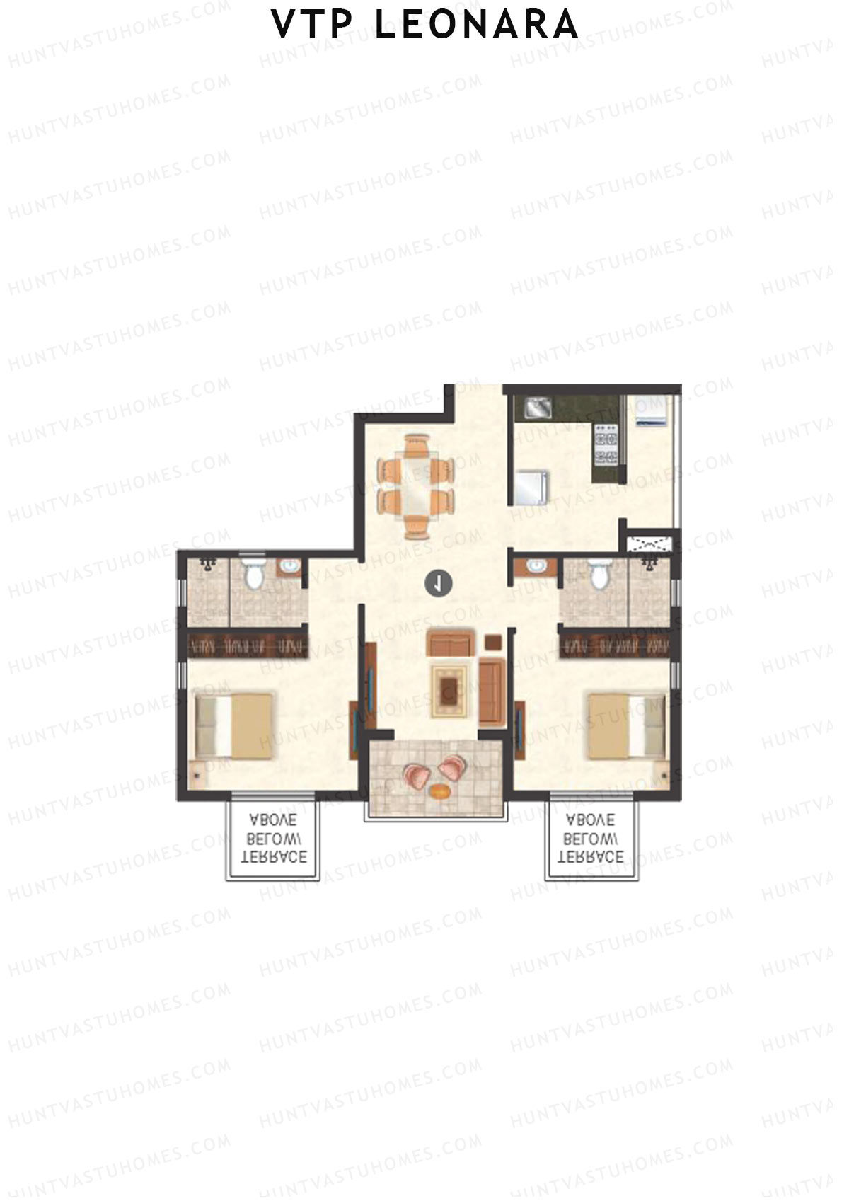 VTP Leonara Tower B Unit 8 Floor Plan