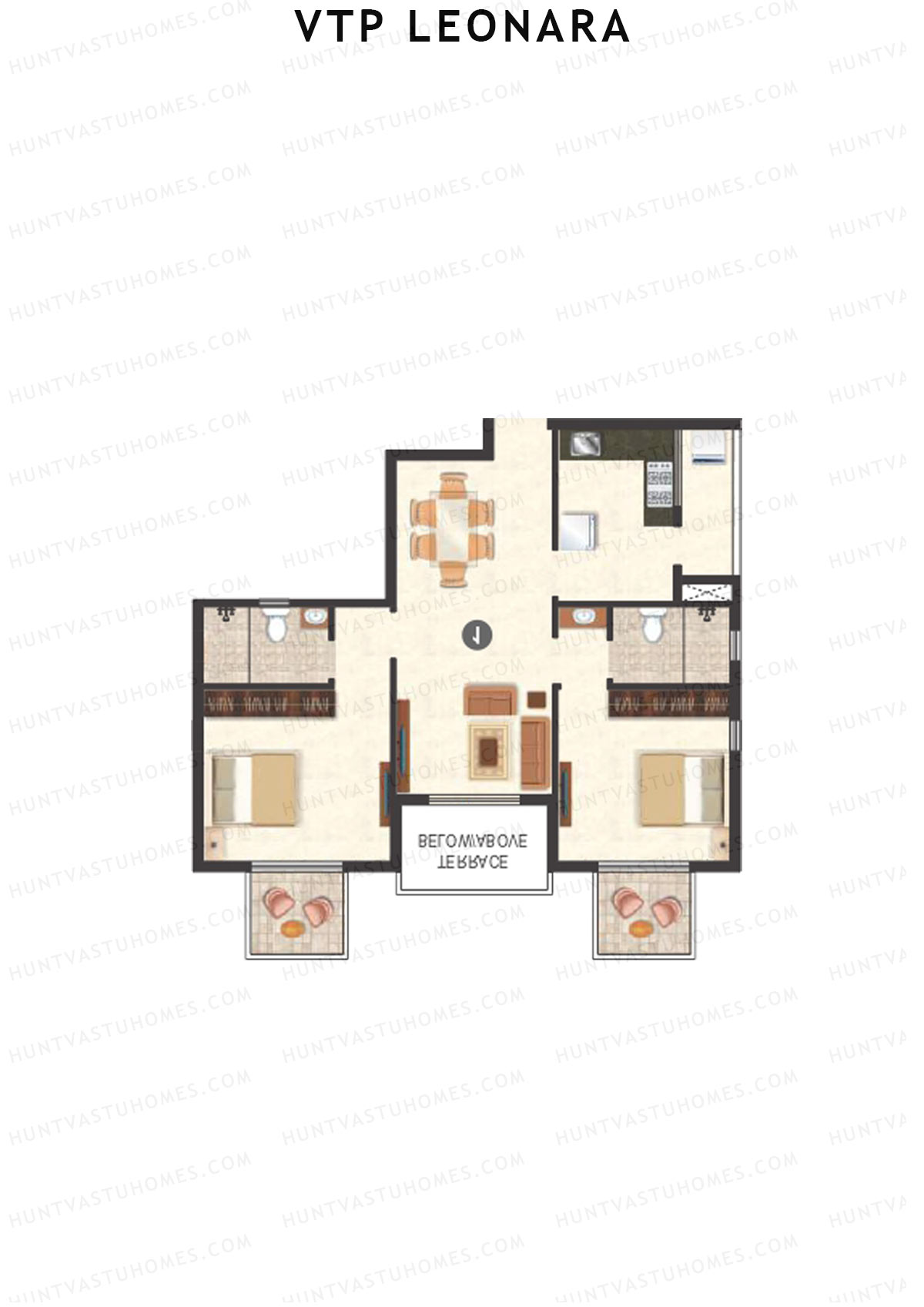VTP Leonara Tower B Unit 8 Floor Plan