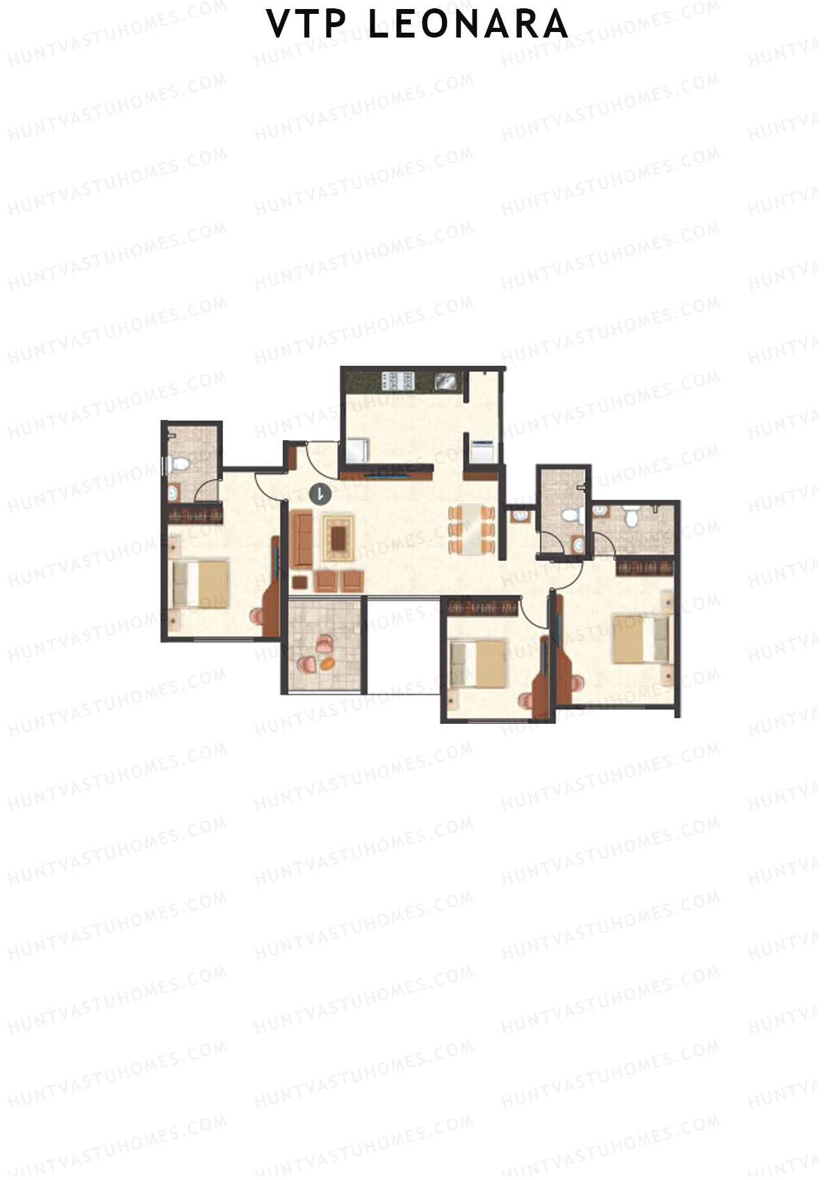 VTP Leonara Tower C Unit 1 Floor Plan