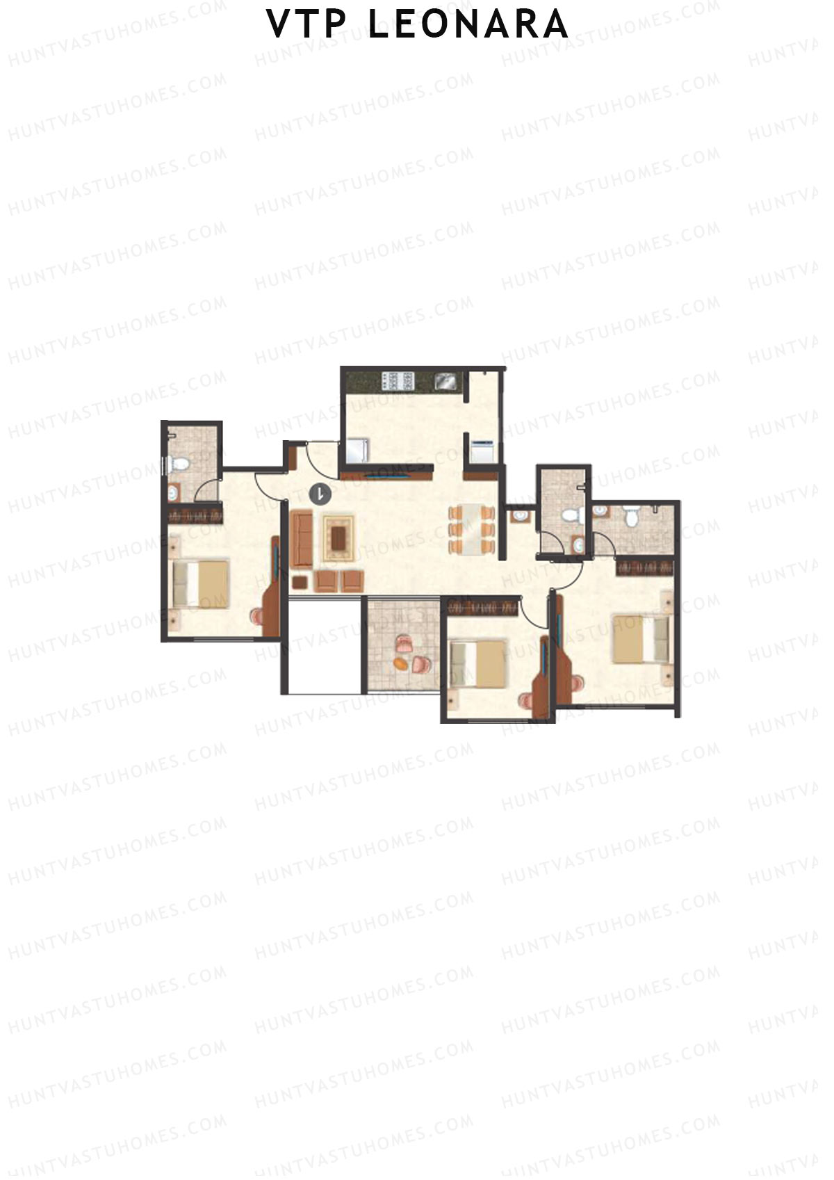 VTP Leonara Tower C Unit 1 Floor Plan