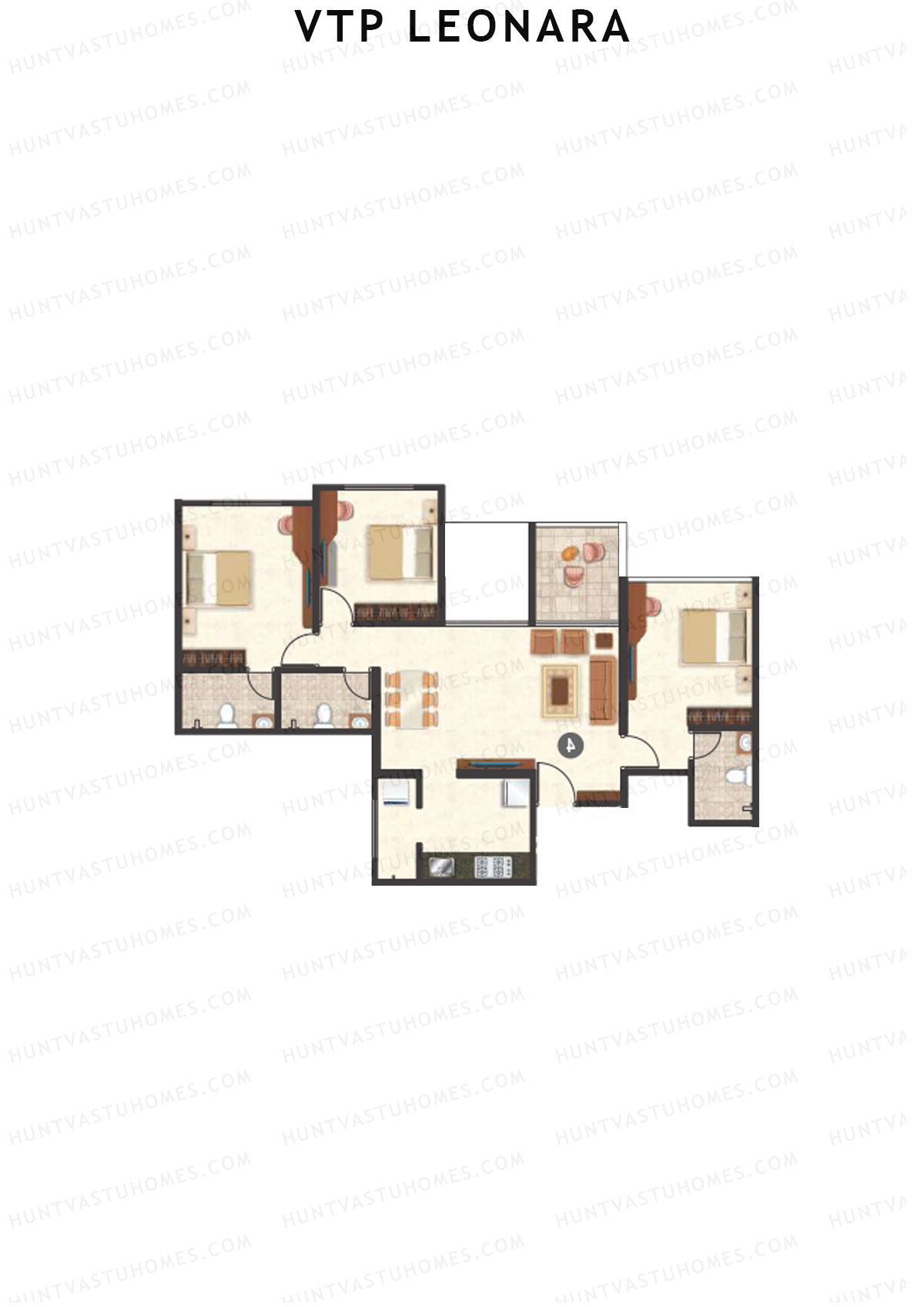 VTP Leonara Tower C Unit 5 Floor Plan