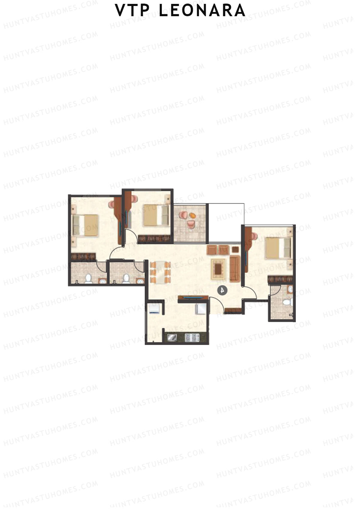 VTP Leonara Tower C Unit 5 Floor Plan