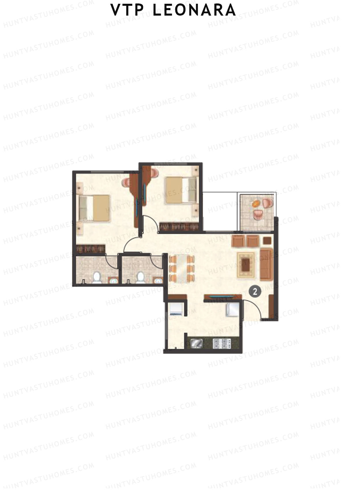 VTP Leonara Tower C Unit 6 Floor Plan