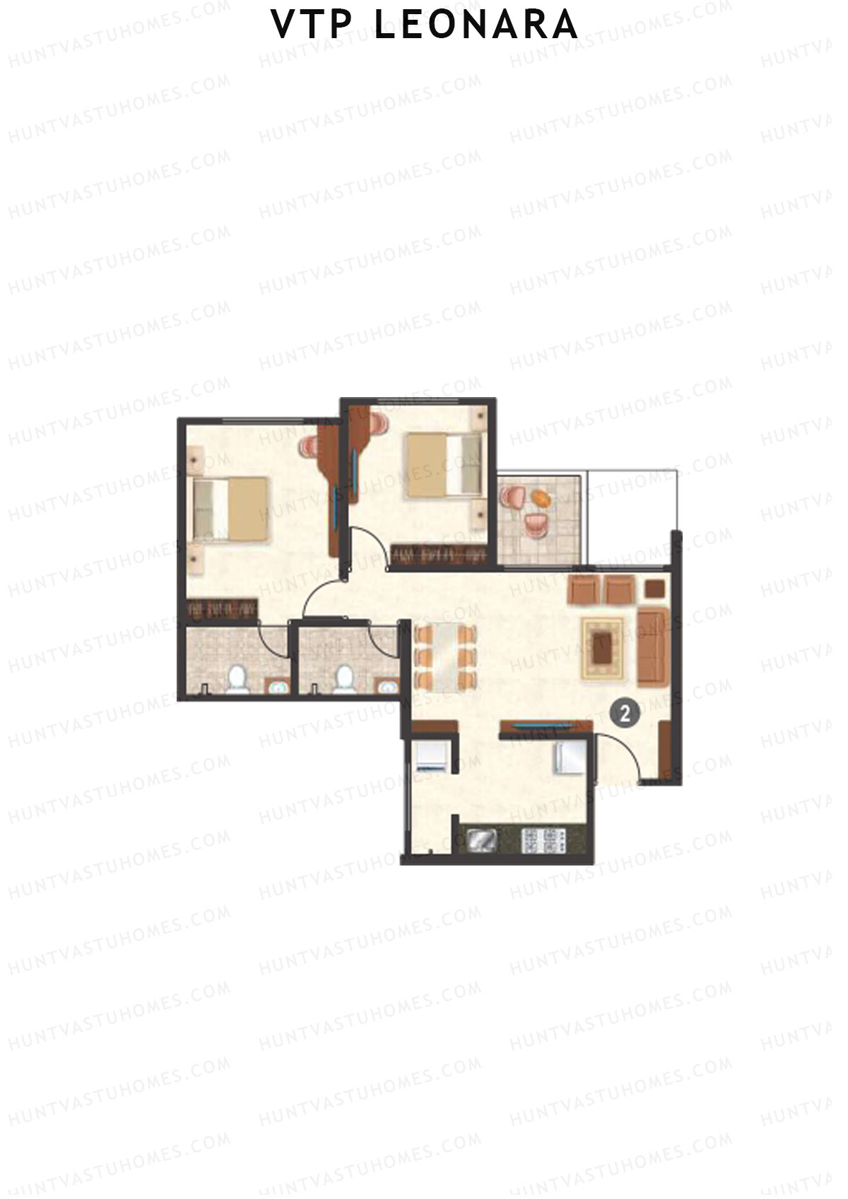 VTP Leonara Tower C Unit 6 Floor Plan
