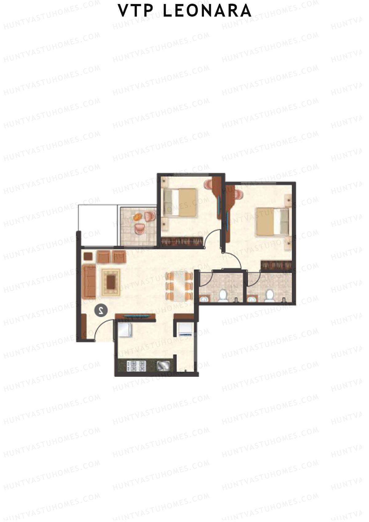 VTP Leonara Tower C Unit 7 Floor Plan