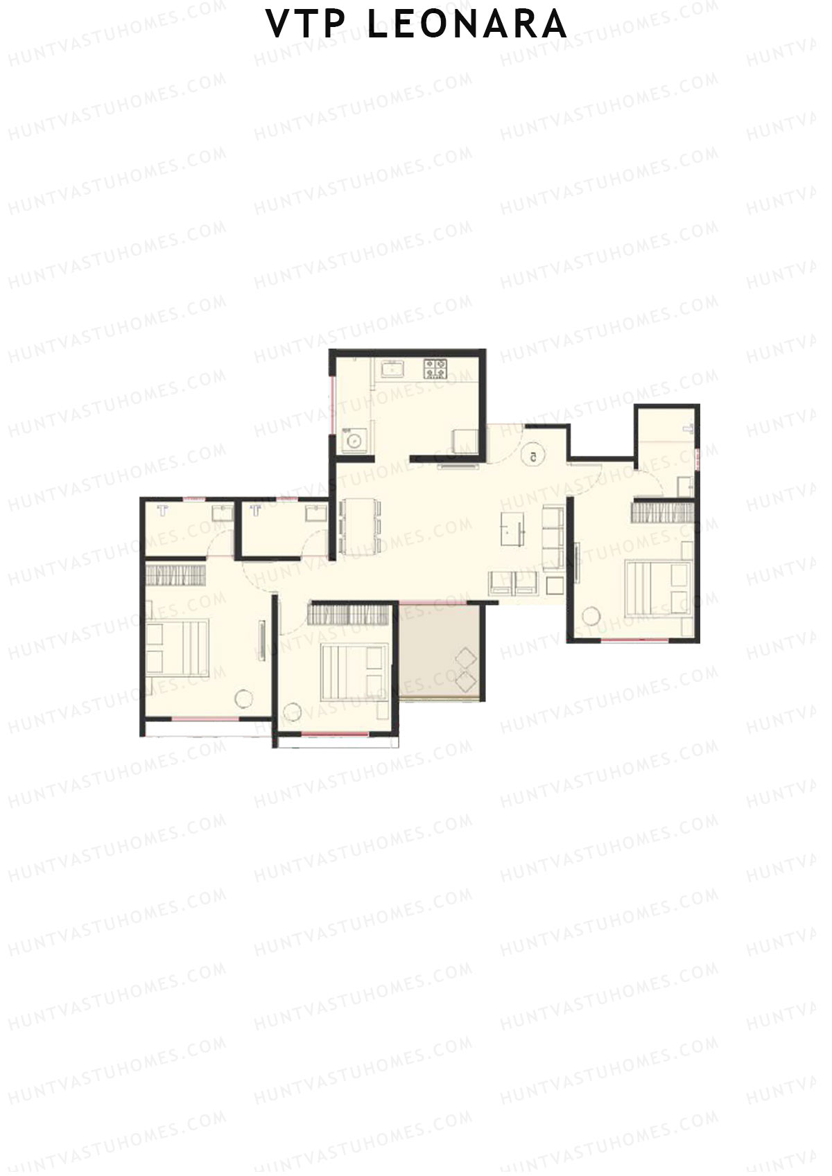 VTP Leonara Tower D Unit 4 Floor Plan