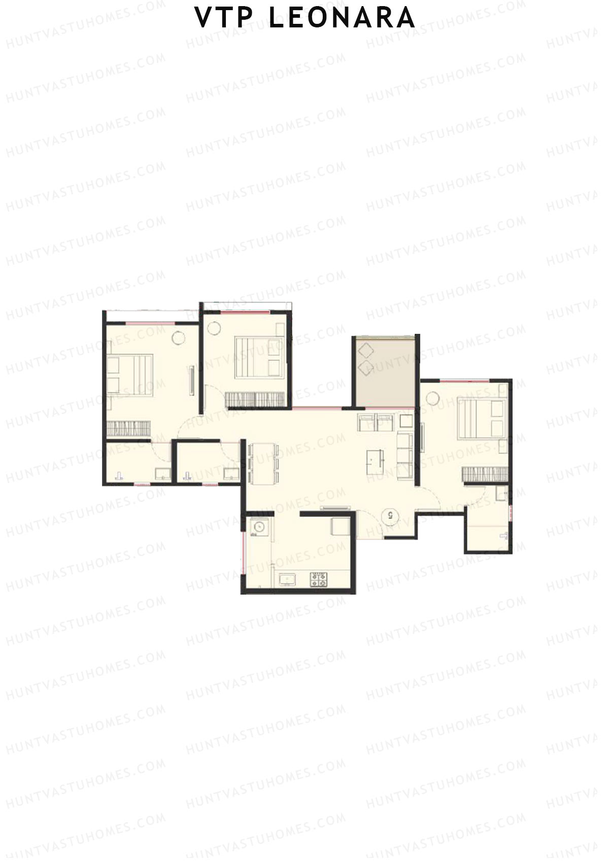 VTP Leonara Tower D Unit 5 Floor Plan