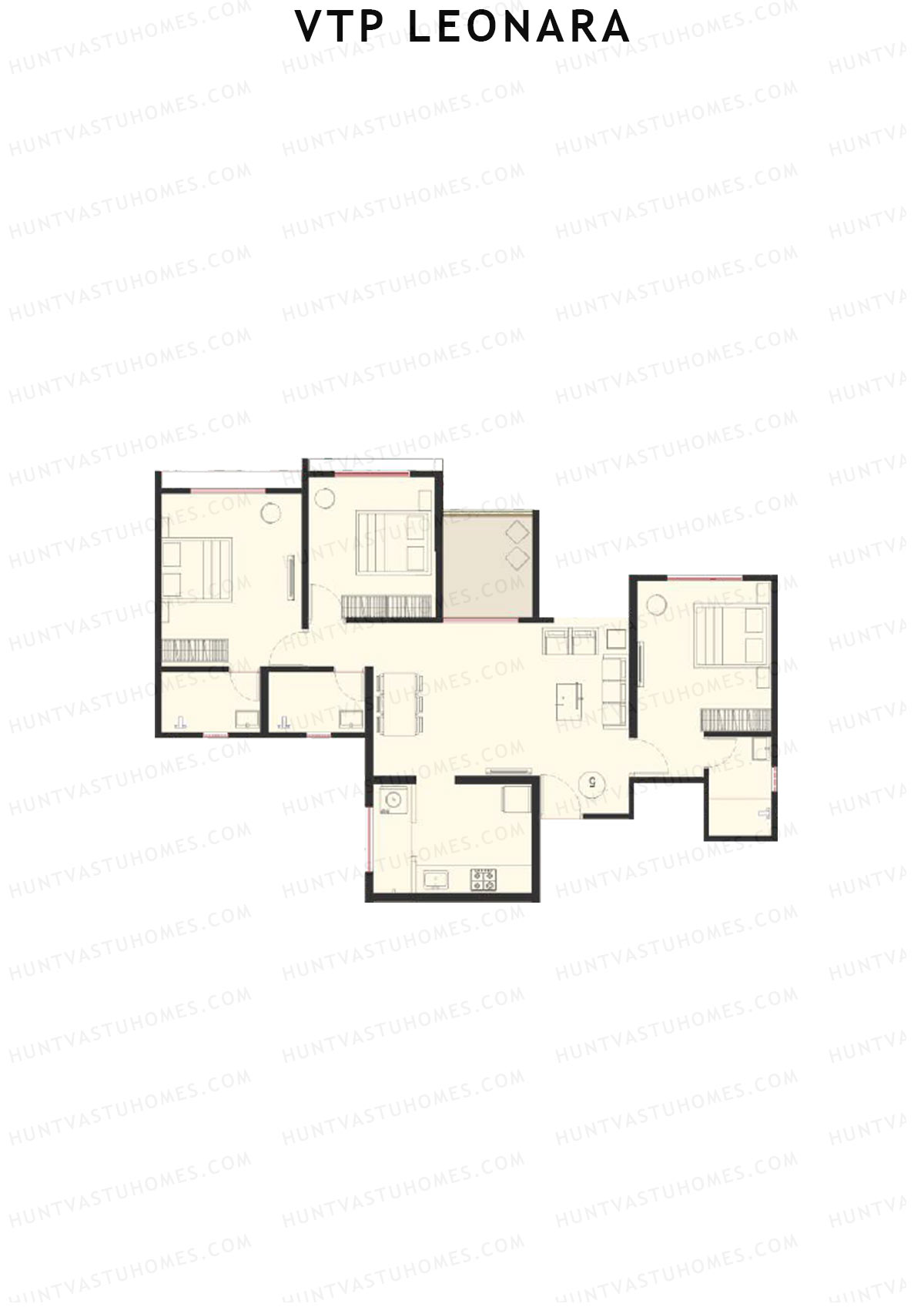 VTP Leonara Tower D Unit 5 Floor Plan