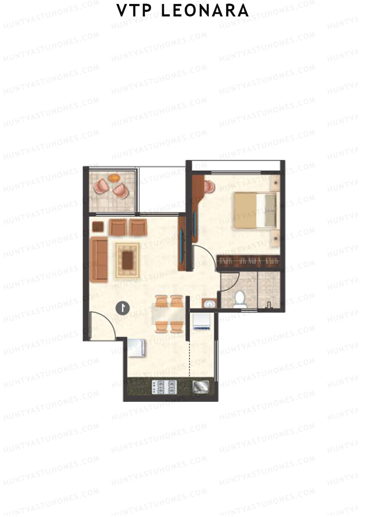 VTP Leonara Tower F Unit 8 Floor Plan