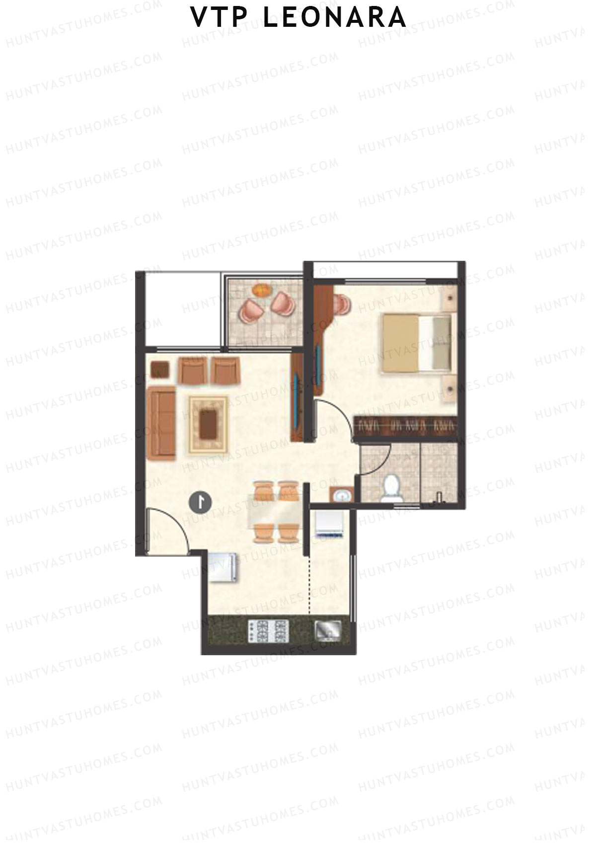 VTP Leonara Tower F Unit 8 Floor Plan
