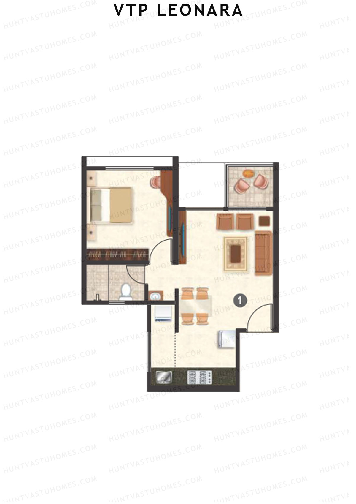 VTP Leonara Tower F Unit 9 Floor Plan