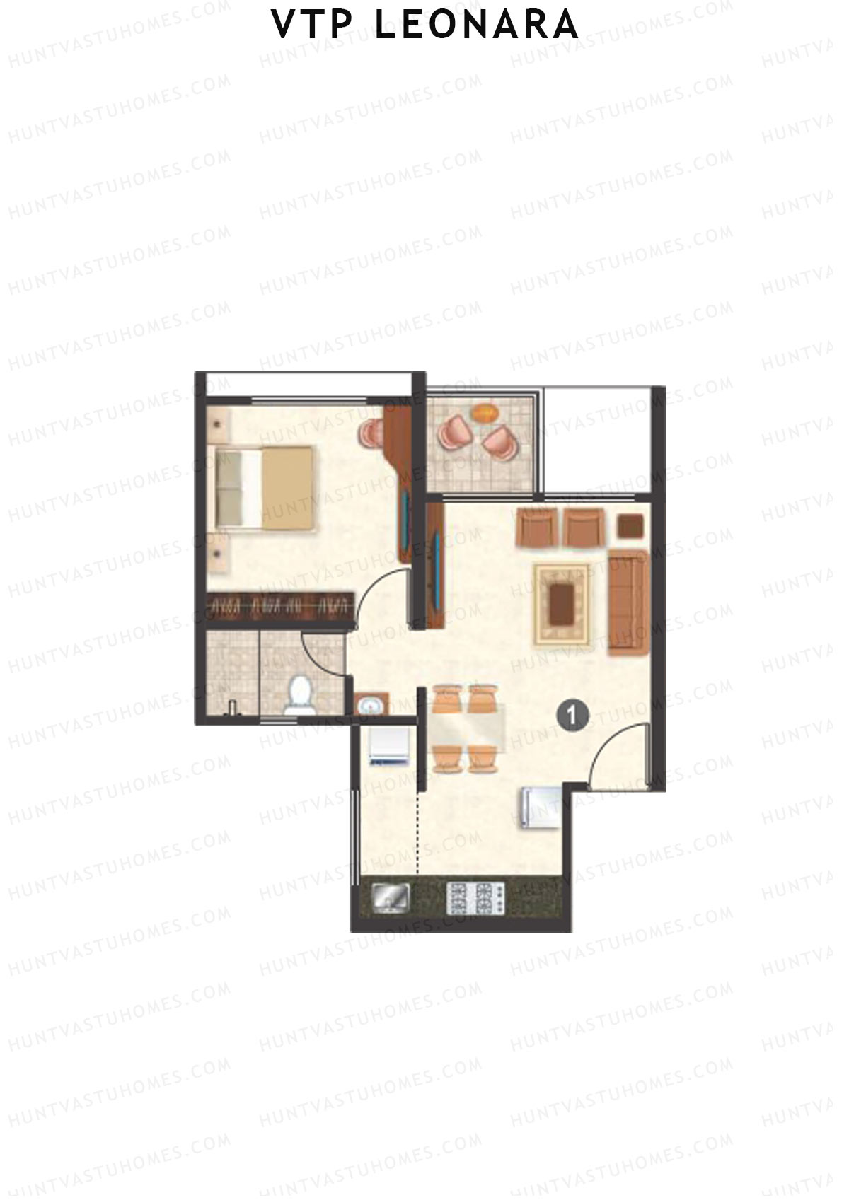 VTP Leonara Tower F Unit 9 Floor Plan