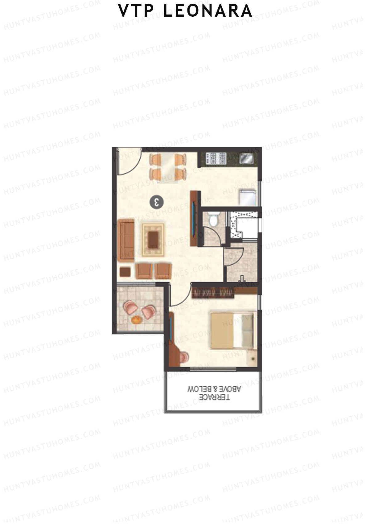 VTP Leonara Tower H Unit 11 Floor Plan