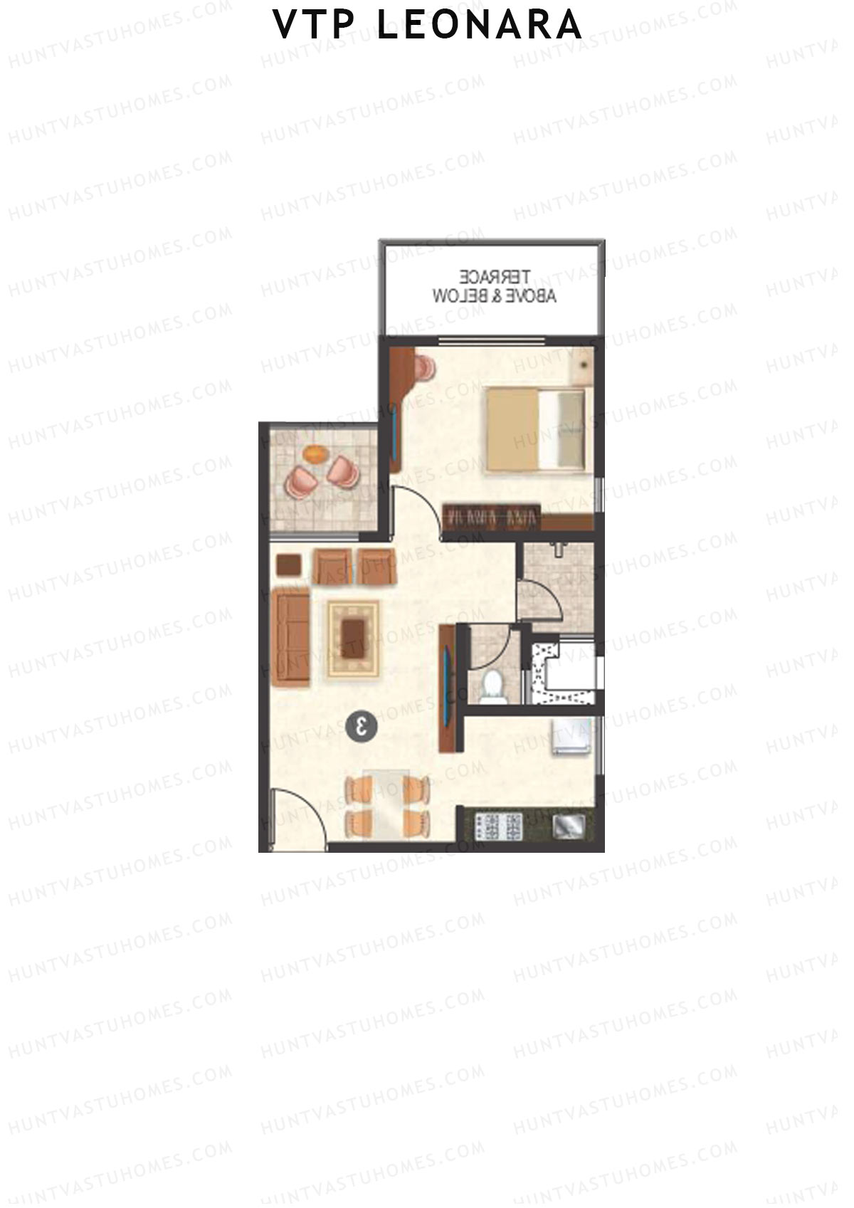 VTP Leonara Tower H Unit 2 Floor Plan