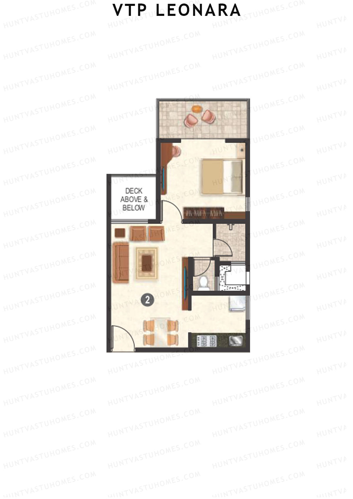 VTP Leonara Tower H Unit 2 Floor Plan
