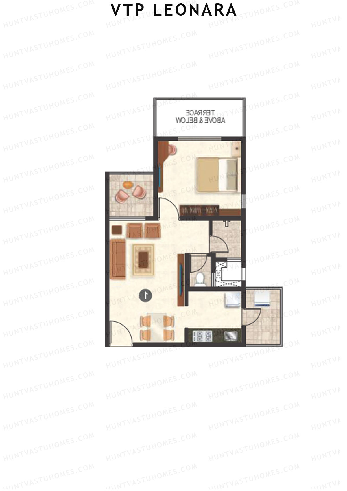 VTP Leonara Tower H Unit 6 Floor Plan