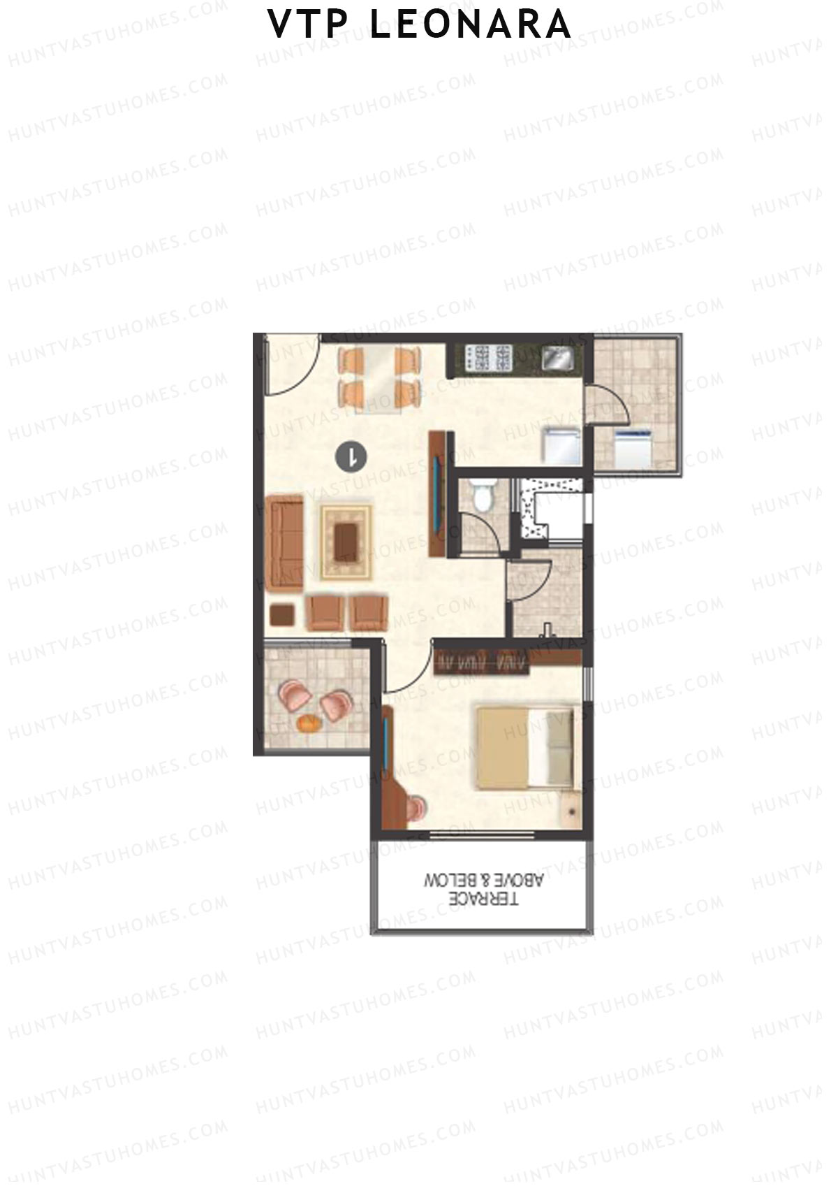 VTP Leonara Tower H Unit 7 Floor Plan
