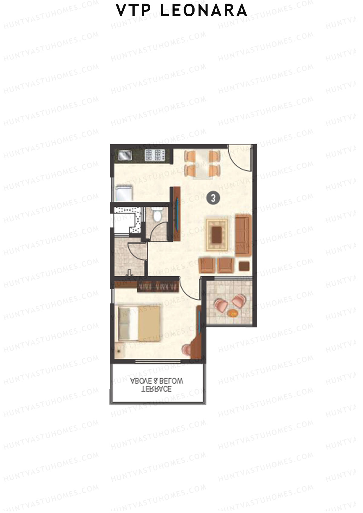 VTP Leonara Tower H Unit 8 Floor Plan