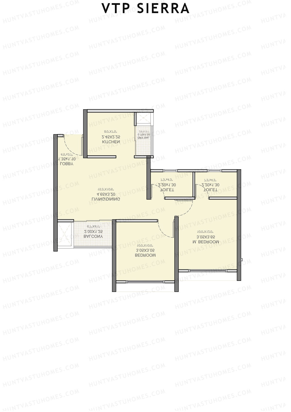 VTP Sierra Tower 1 Unit 1 Floor Plan