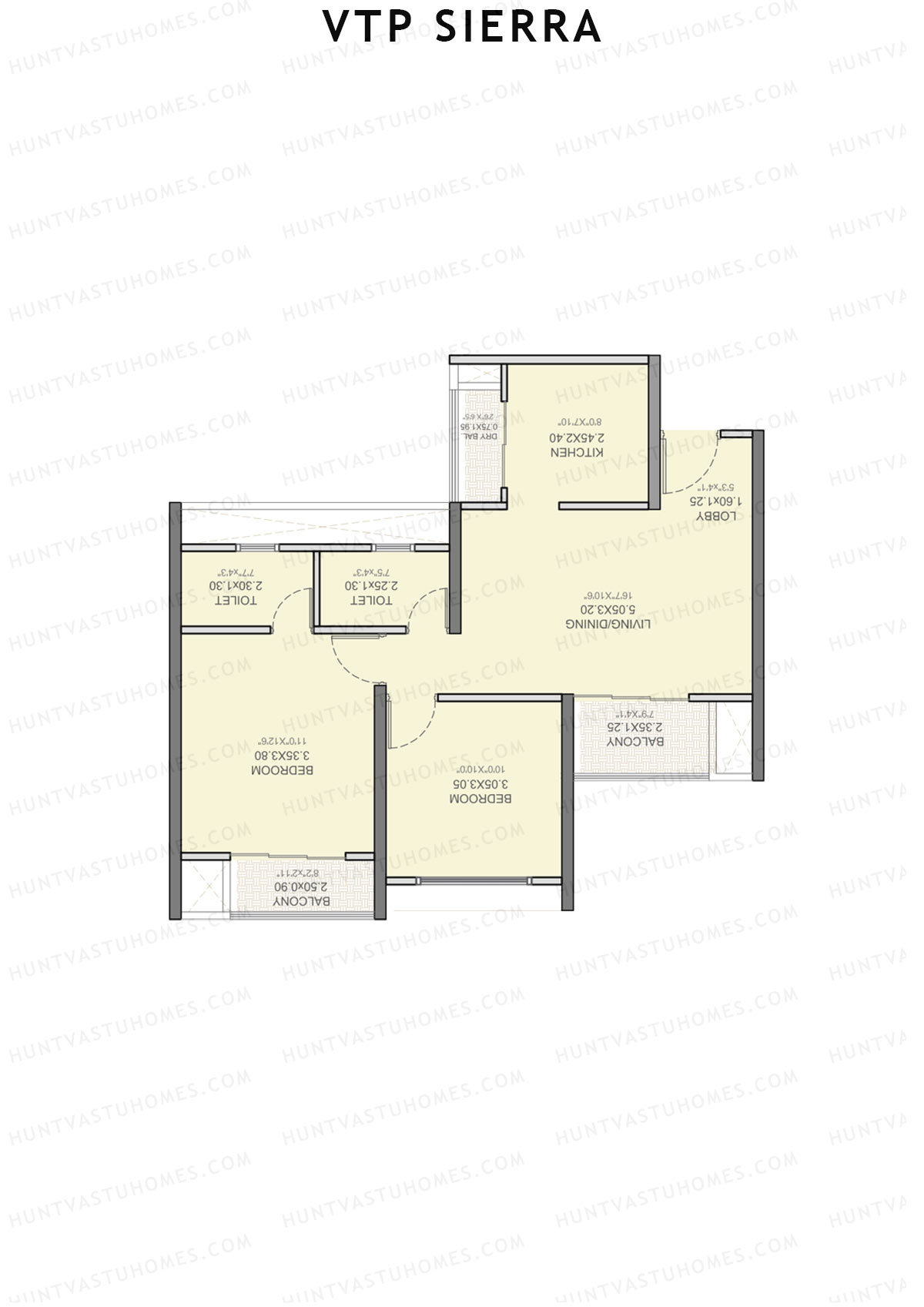 VTP Sierra Tower 1 Unit 2 Floor Plan