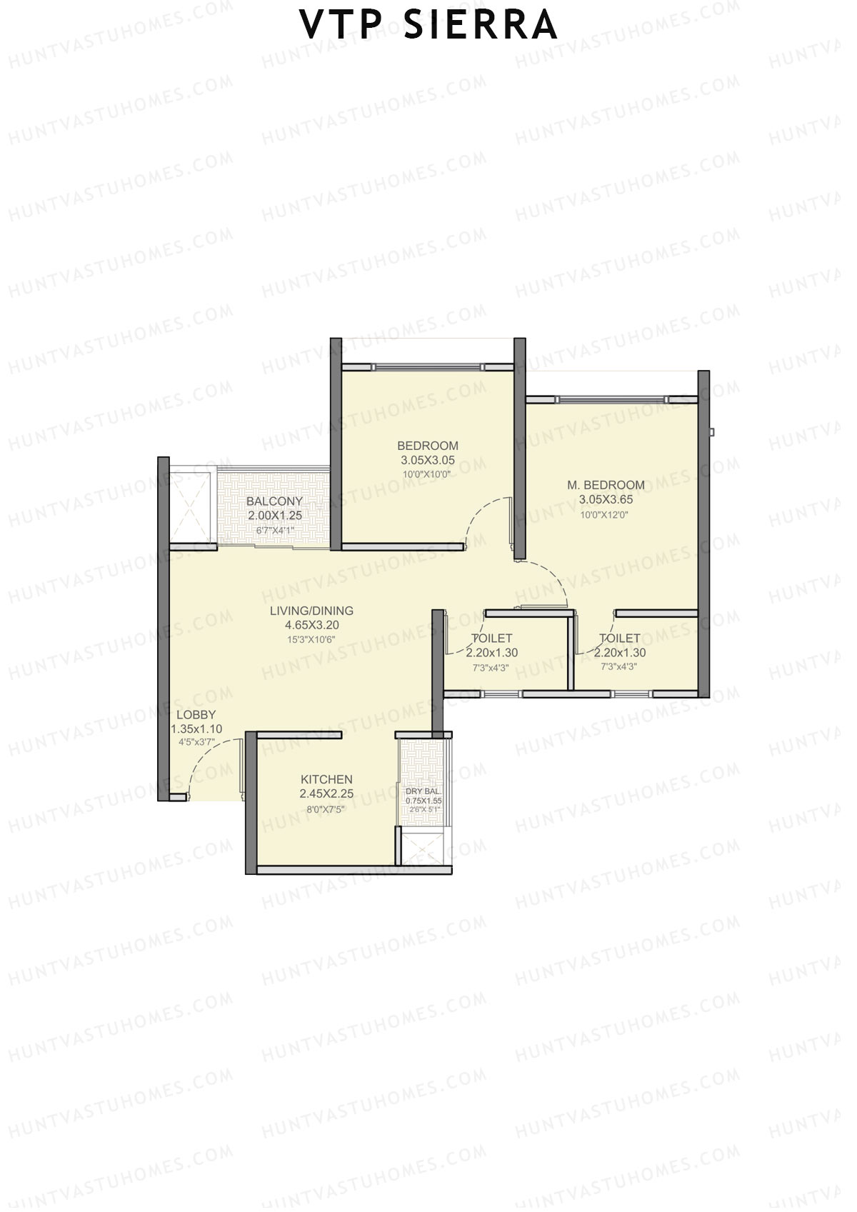 VTP Sierra Tower 1 Unit 4 Floor Plan