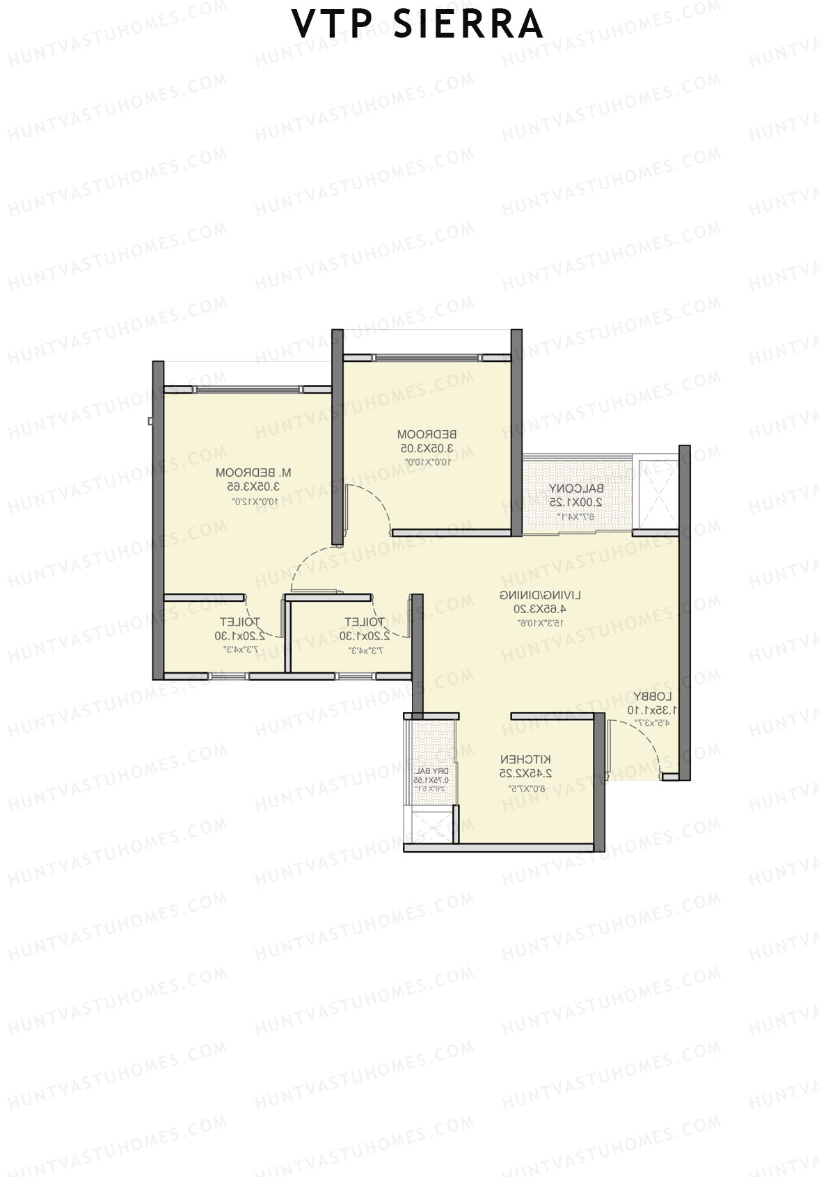 VTP Sierra Tower 1 Unit 5 Floor Plan