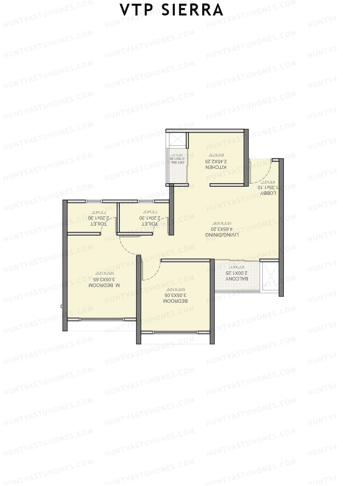 VTP Sierra Tower 1 Unit 8 Floor Plan