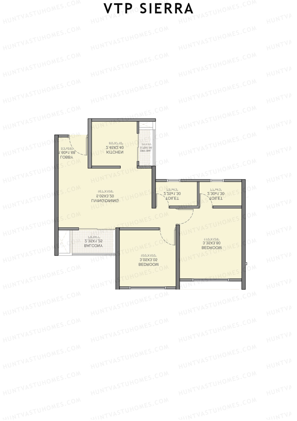 VTP Sierra Tower 2 Unit 1 Floor Plan