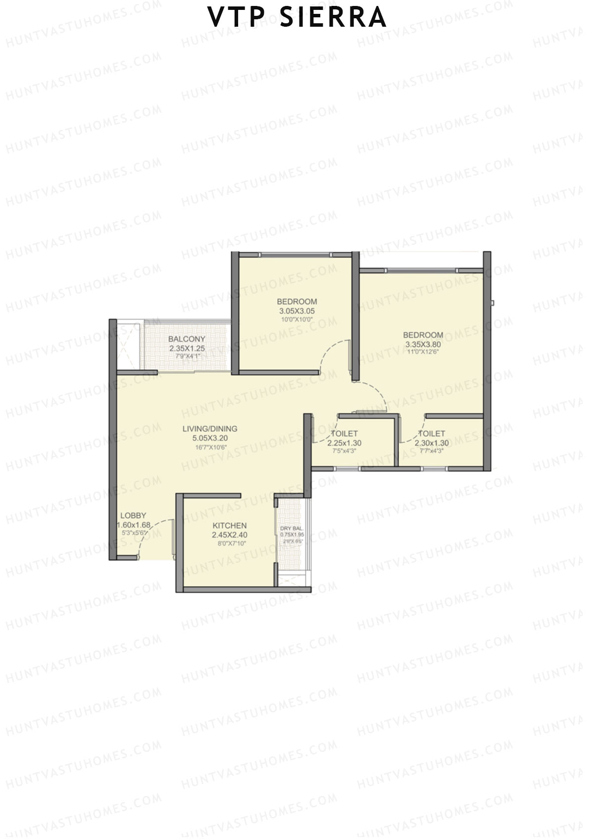 VTP Sierra Tower 2 Unit 4 Floor Plan