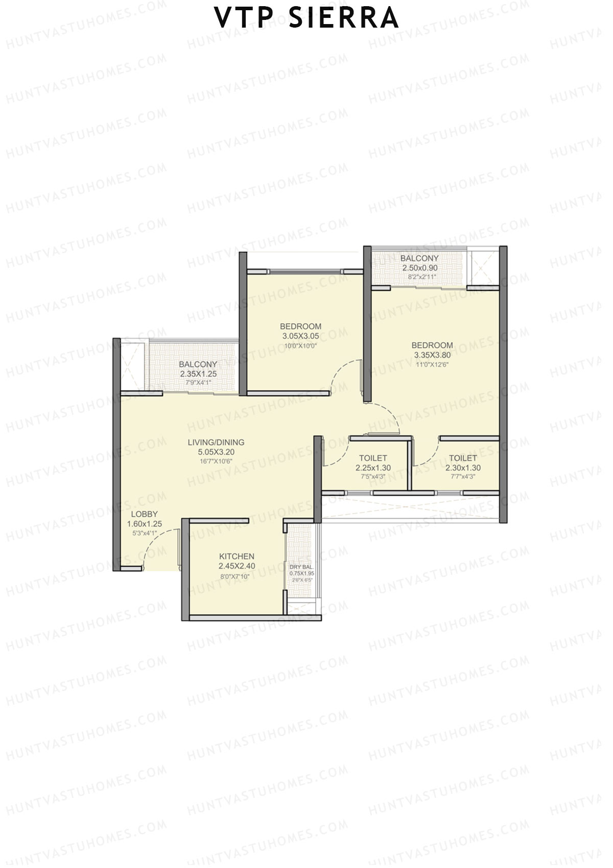 VTP Sierra Tower 2 Unit 6 Floor Plan