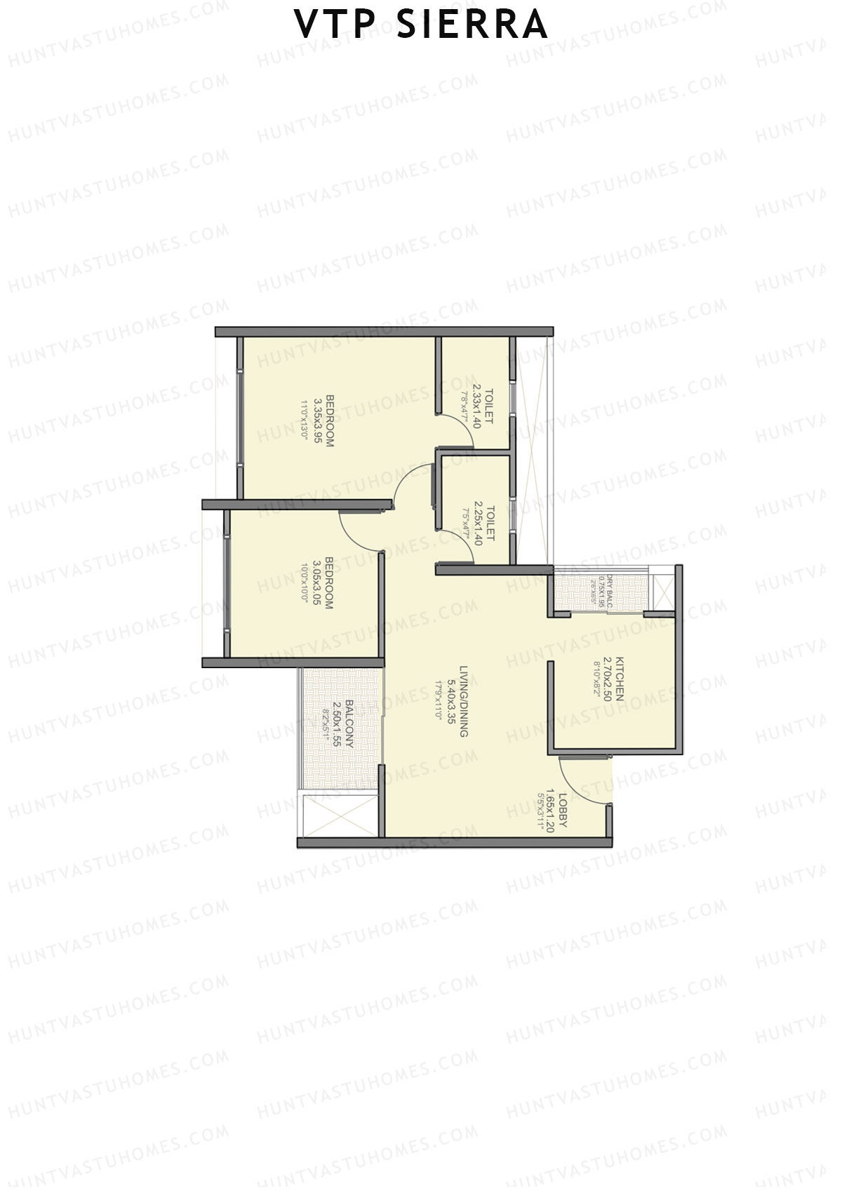 VTP Sierra Tower 4 Unit 4 Floor Plan