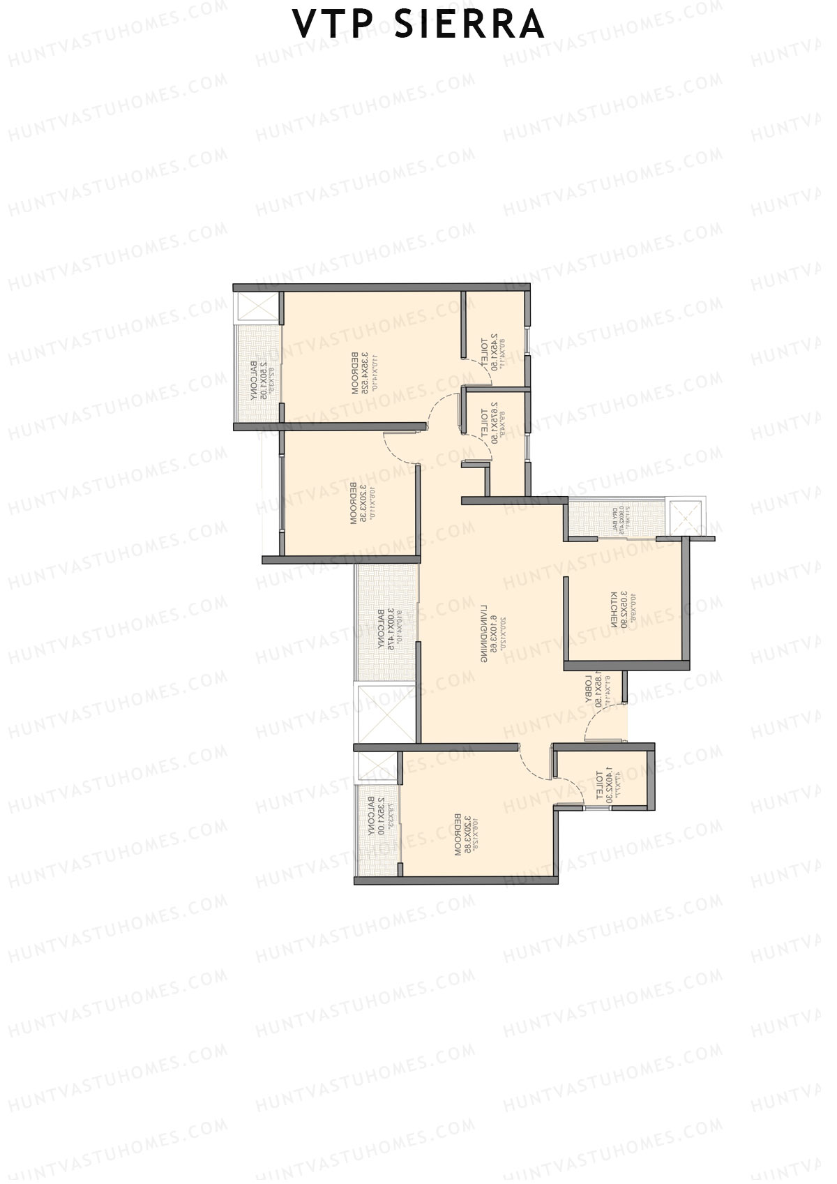 VTP Sierra Tower 4 Unit 5 Floor Plan