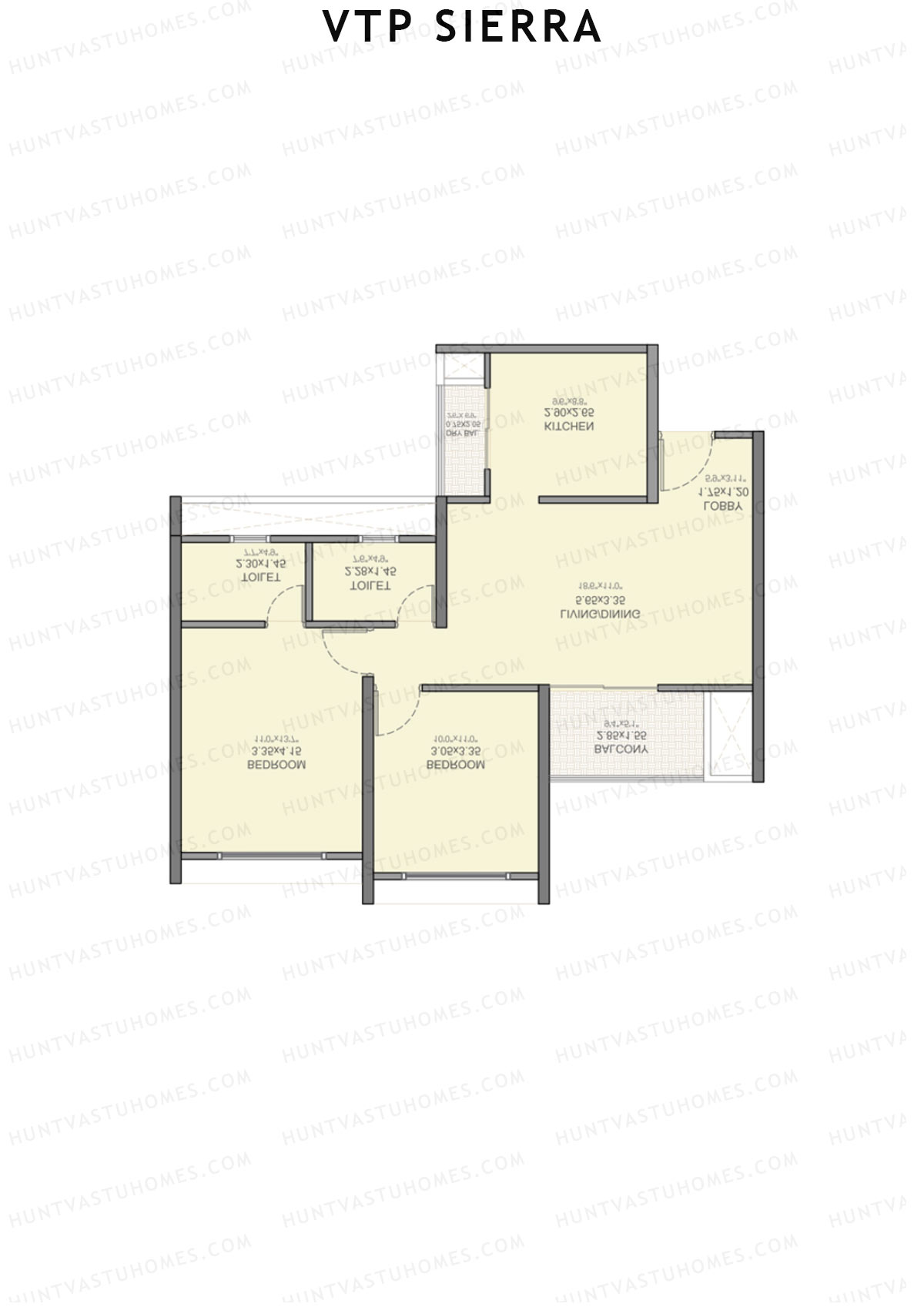 VTP Sierra Tower 6 Unit 2 Floor Plan