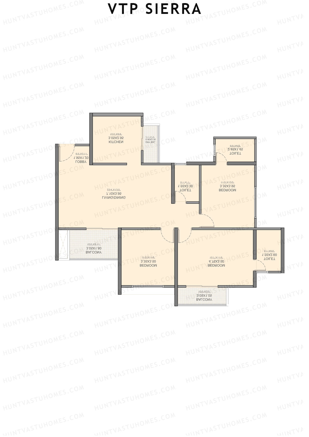 VTP Sierra Tower 6 Unit 6 Floor Plan
