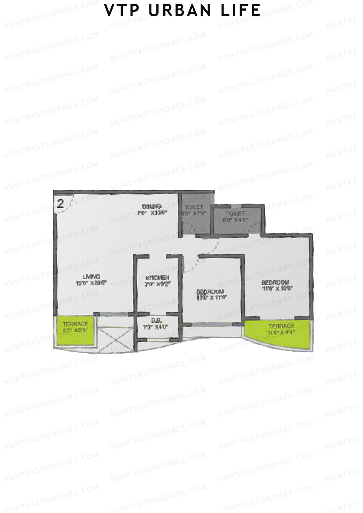 VTP Urban Life Wing C Unit 2 Floor Plan