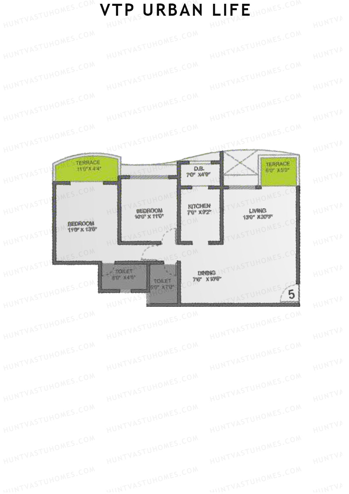 VTP Urban Life Wing C Unit 5 Floor Plan