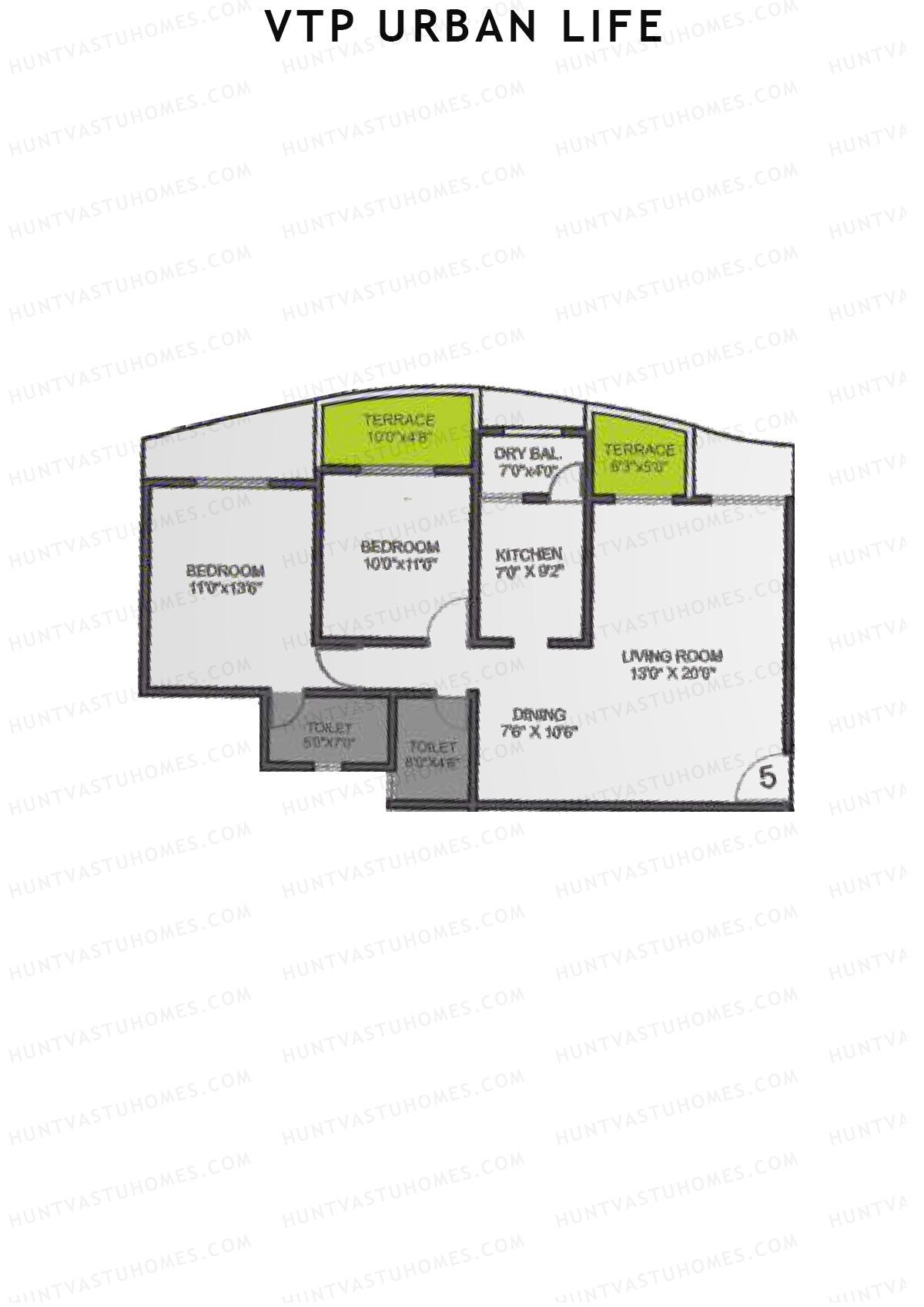VTP Urban Life Wing C Unit 5 Floor Plan