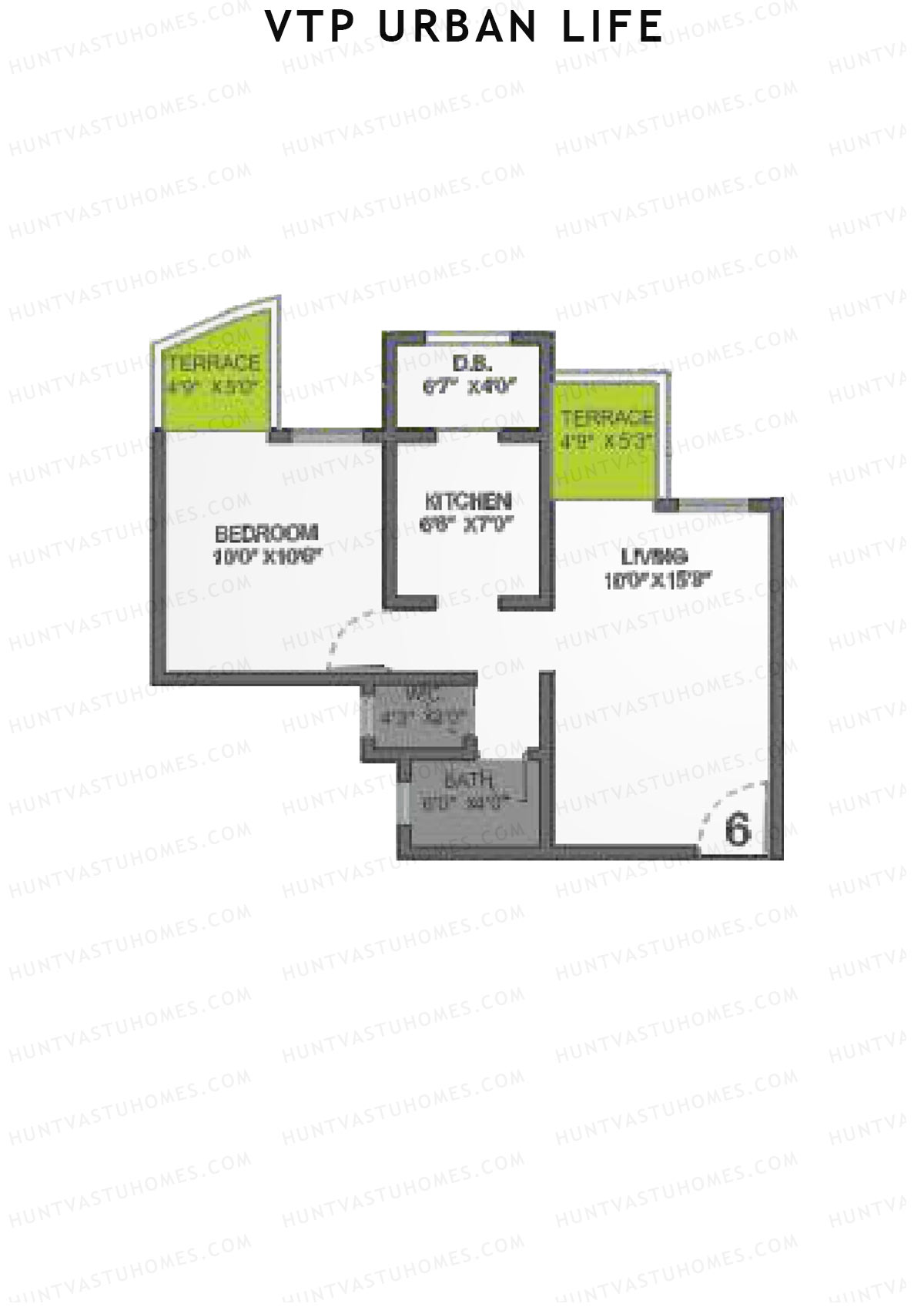 VTP Urban Life Wing C Unit 6 Floor Plan