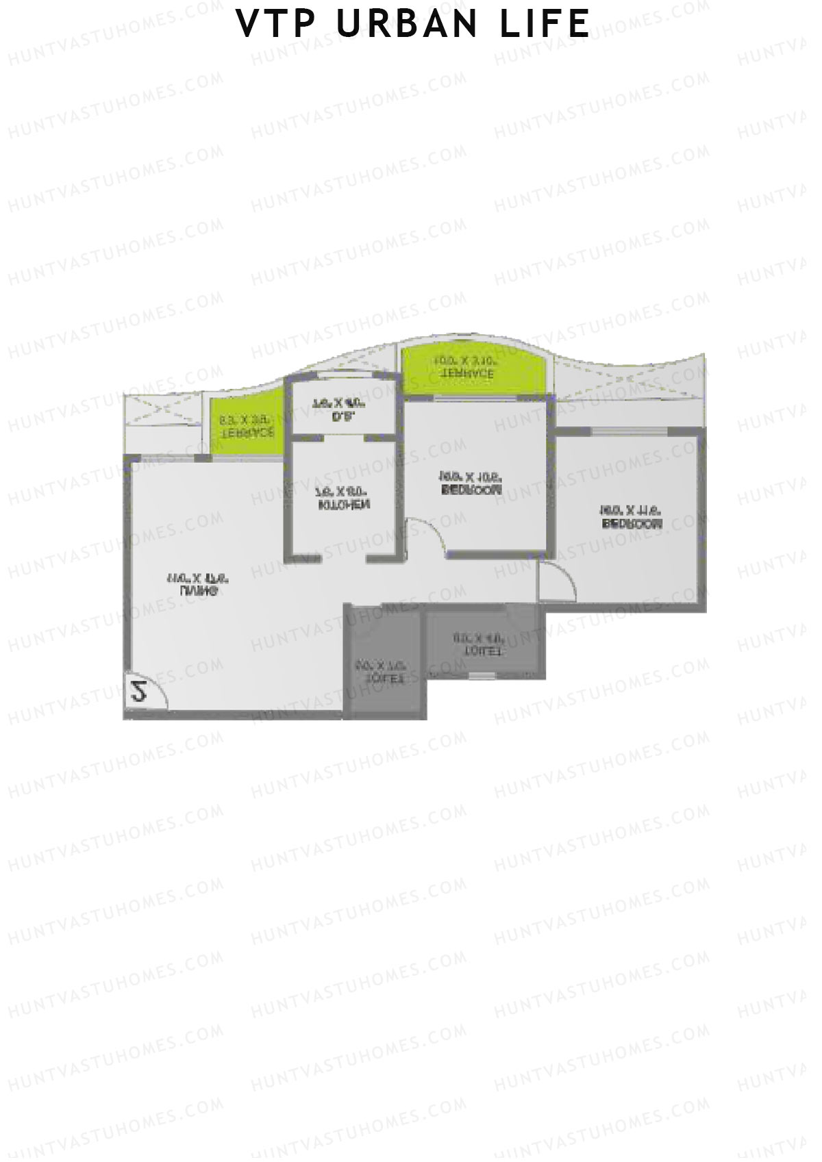 VTP Urban Life Wing D Unit 1 Floor Plan