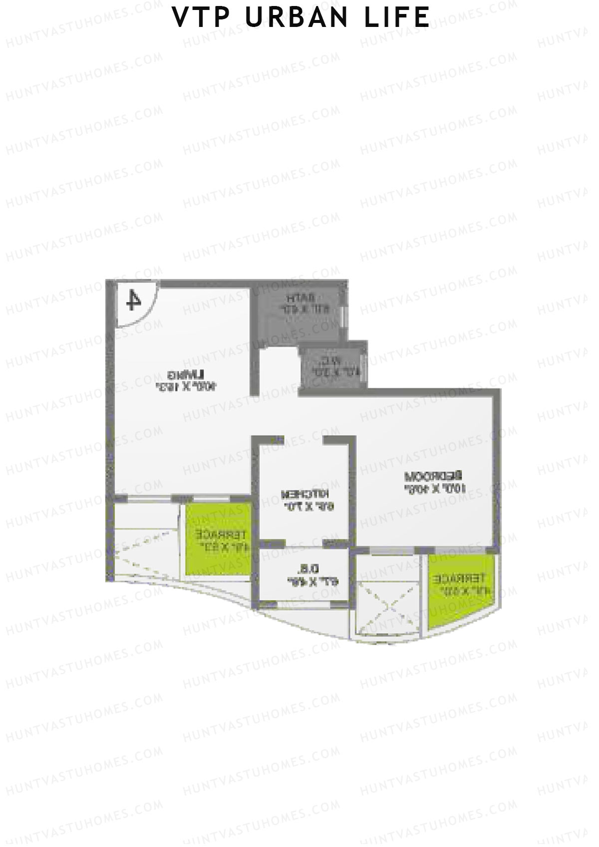 VTP Urban Life Wing D Unit 3 Floor Plan