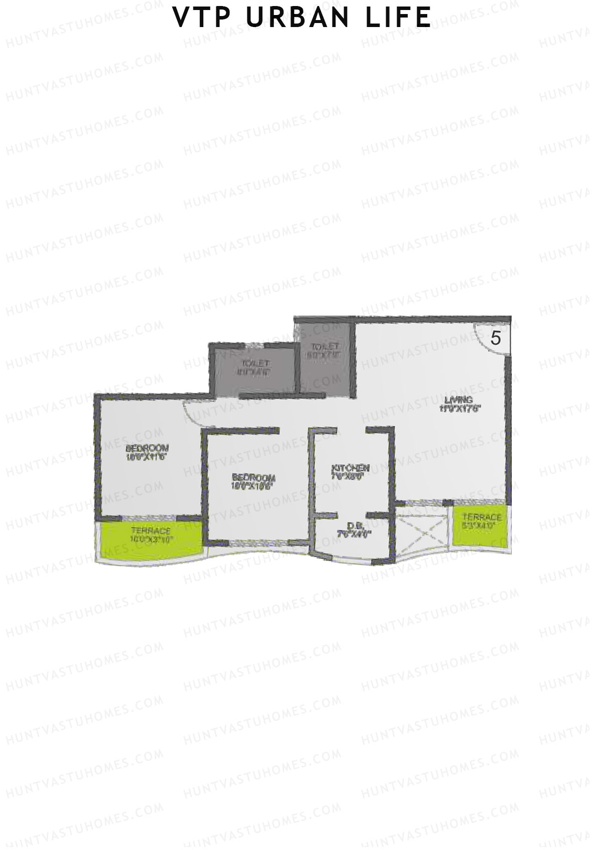 VTP Urban Life Wing D Unit 5 Floor Plan