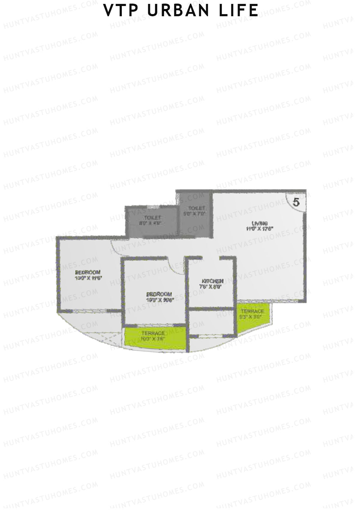VTP Urban Life Wing D Unit 5 Floor Plan