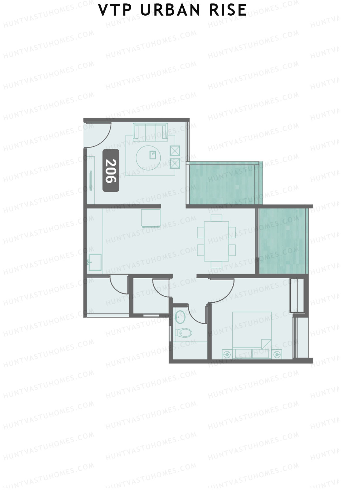 VTP Urban Rise Wing A Unit 2 Floor Plan