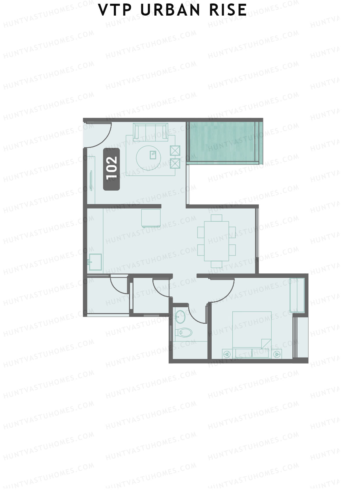 VTP Urban Rise Wing A Unit 2 Floor Plan