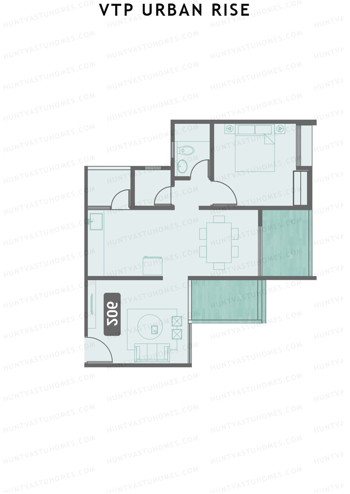 VTP Urban Rise Wing A Unit 3 Floor Plan