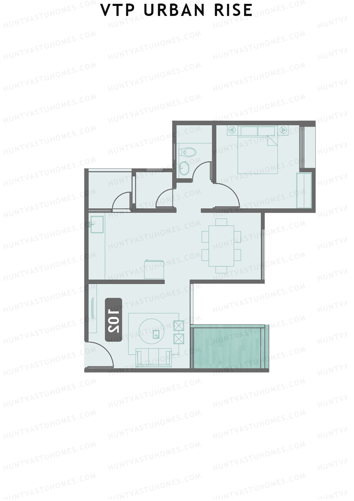 VTP Urban Rise Wing A Unit 3 Floor Plan
