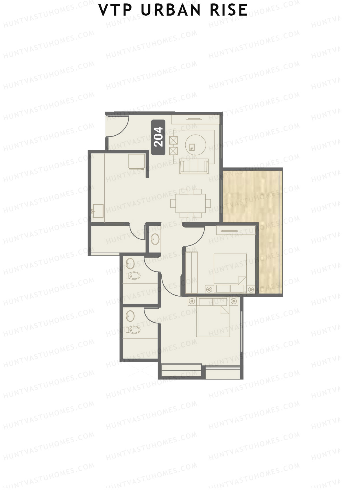 VTP Urban Rise Wing A Unit 4 Floor Plan